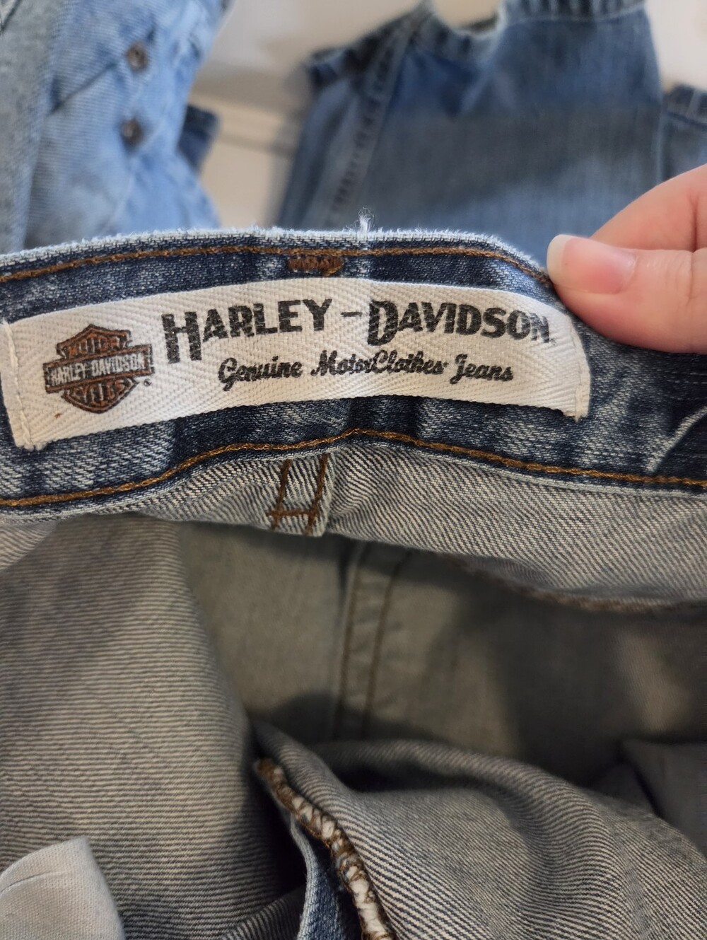 Vintage 2006 Harley-Davidson MotorClothes Men's Blue Jeans 40x30 Straight Fit